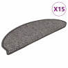 Samoprzylepne nakładki na schody 15 szt. 65x21x4 cm brązowy beż