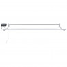 Markiza ręczna z LEDami Biały 3,5 x 2 m Poliester z powłoką PU