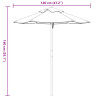 Parasol ogrodowy dla dzieci, na drewnianym słupku, Ø120x140 cm