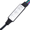 Stolik kawowy z LED Infinity, dąb sonoma, 70x50x30 cm
