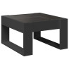 Stolik kawowy z LED Infinity, czarny, 50x53x30 cm
