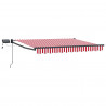 Markiza ręczna z LEDami Czerwony, Biały, Antracytowy 2,5 x 2 m