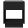 Stolik kawowy z LED Infinity, czarny, 40x40x50 cm
