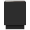 Stolik kawowy z LED Infinity, czarny, 40x40x50 cm