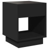 Stolik kawowy z LED Infinity, czarny, 40x40x50 cm