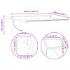 Markiza ręczna z LEDami Brązowy i antracyt 3,5 x 2 m