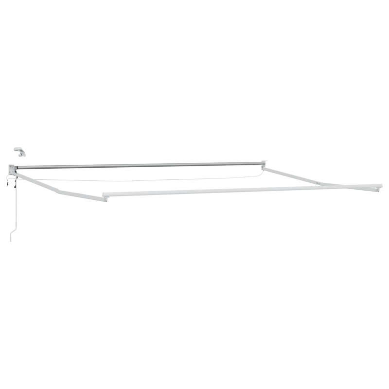 Elektryczna Rozkładana Markiza Zielony i Żółty 4,5 × 3 m