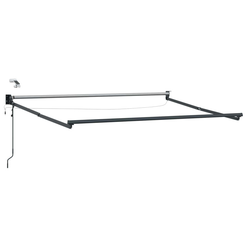 Elektryczna Rozkładana Markiza Żółty i Biały 3 x 2 m