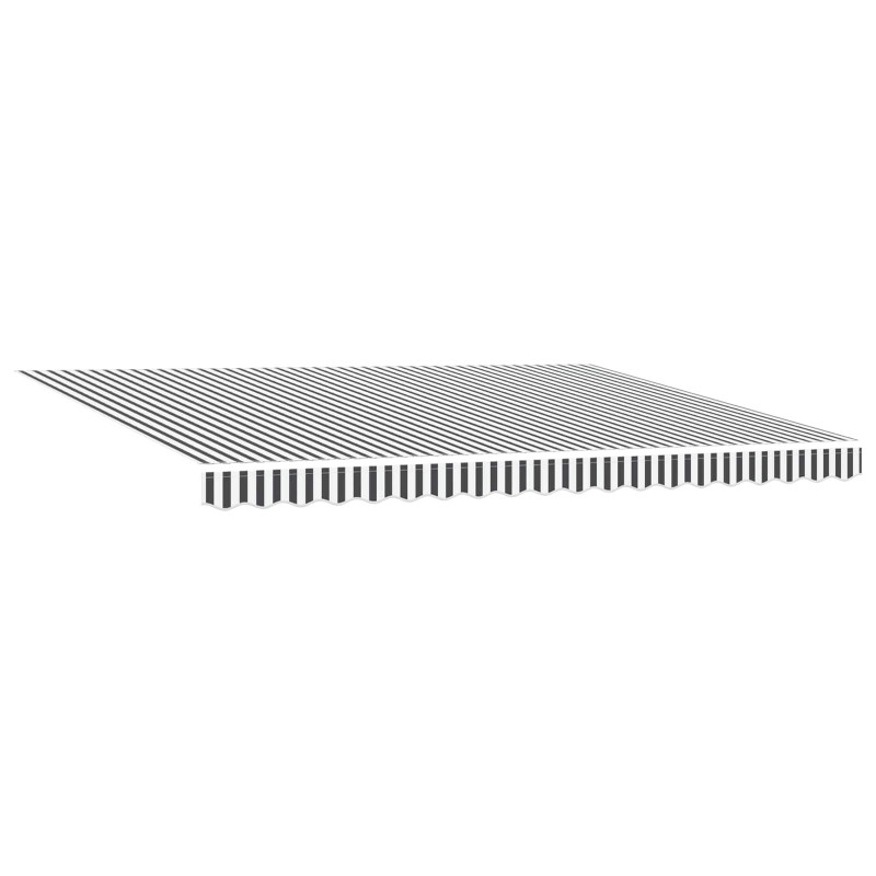 Elektryczna Rozkładana Markiza Antracytowy i biały 4 x 2 m