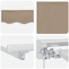 Ręczna markiza zwijana Beżowy 4,5 × 3 m Poliester z powłoką PU