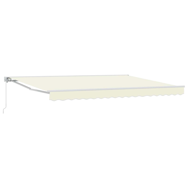 Ręczna markiza zwijana kremowy 4,5 × 3,5 m
