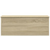 Skrzynia, dąb sonoma, 90x35x35 cm, materiał drewnopochodny
