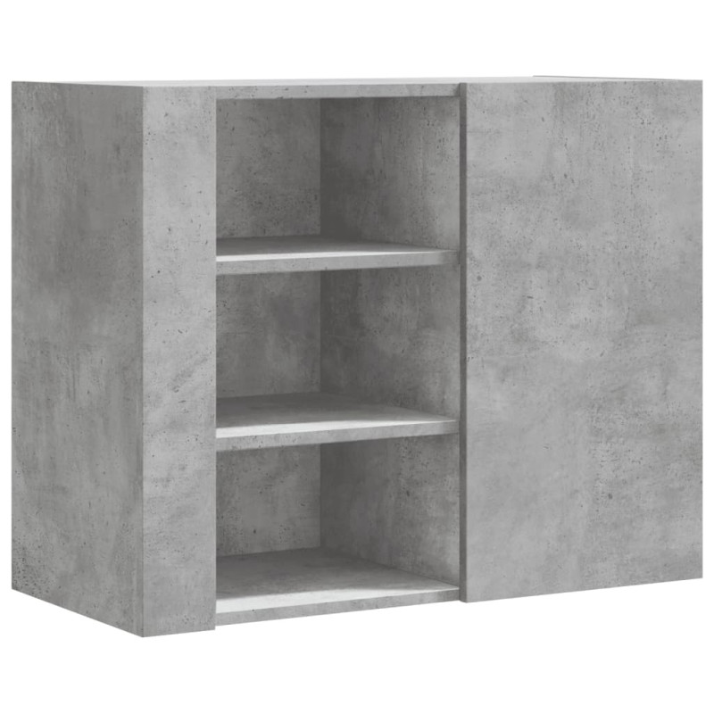 Szafka wisząca, szarość betonu, 75x35x60 cm