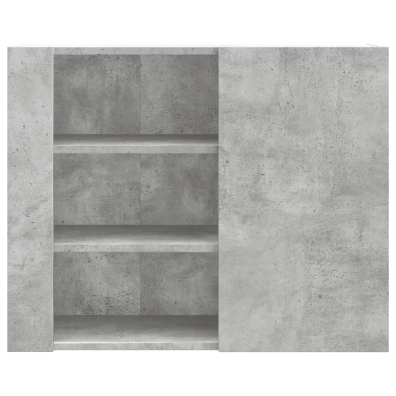 Szafka wisząca, szarość betonu, 75x35x60 cm