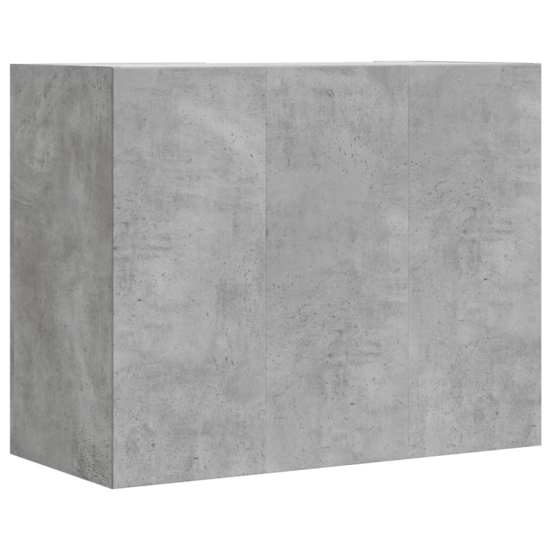 Szafka wisząca, szarość betonu, 75x35x60 cm