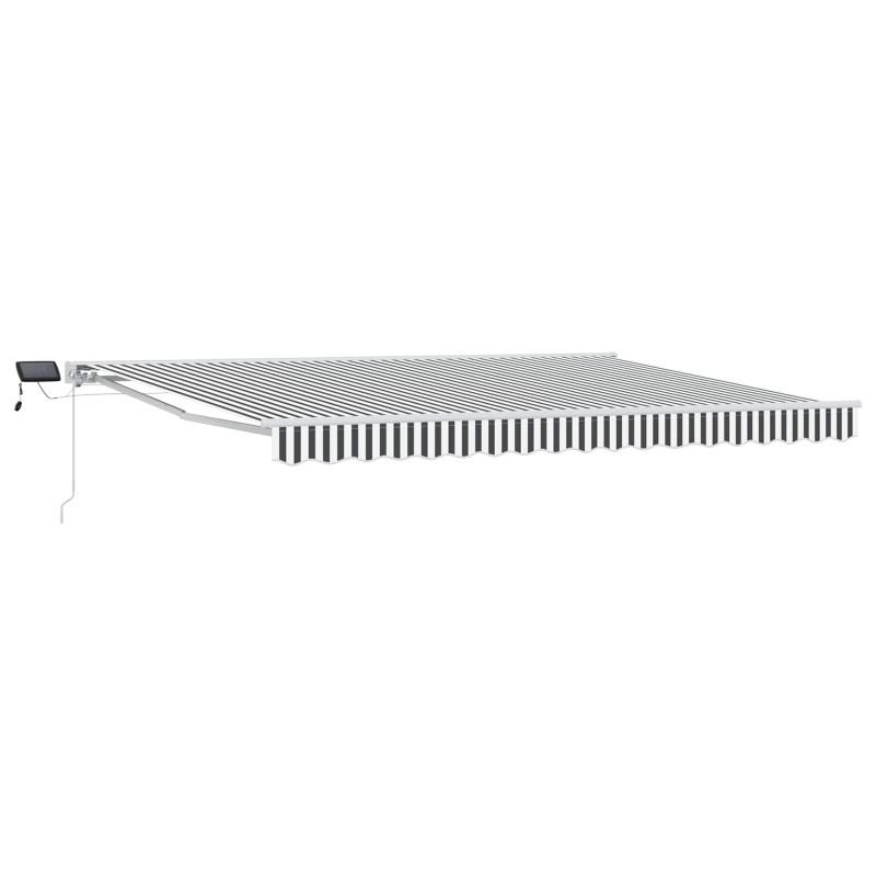 Ręczny ramowy zewnętrzny markizowy z LED 4 x 2 m