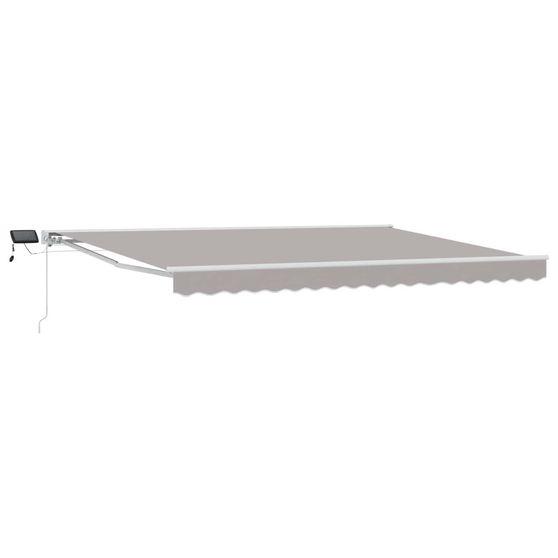 Ręczny ramowy zewnętrzny markizowy z LED 4 x 2 m