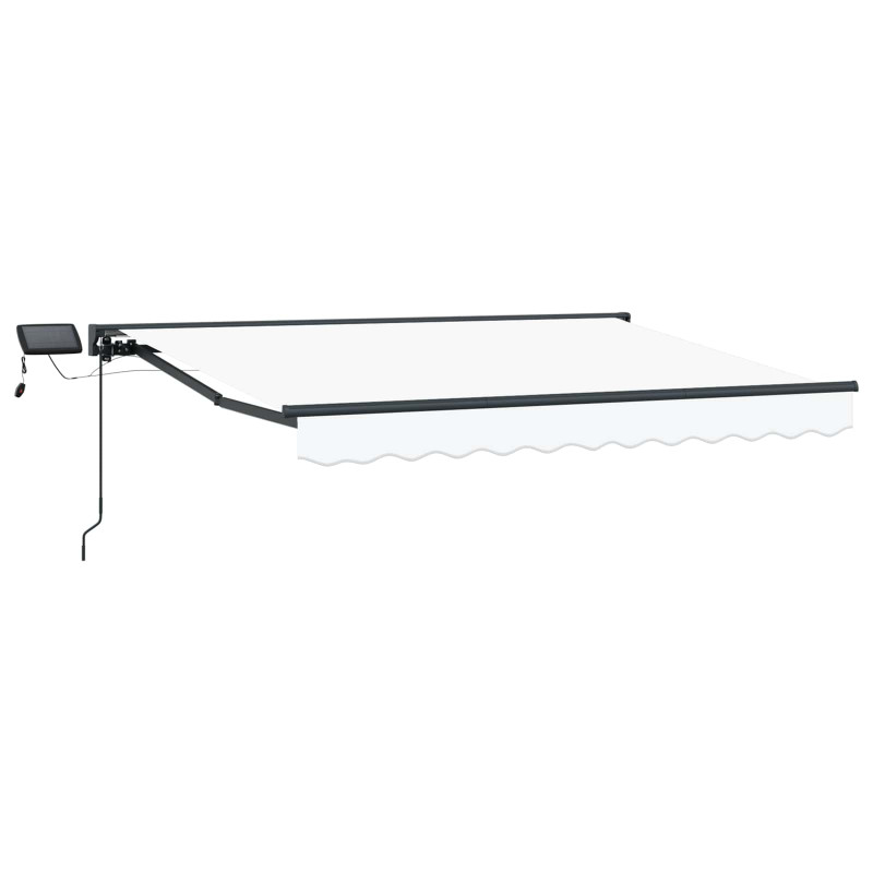 Ręczny ramowy zewnętrzny markizowy z LED 3 x 2 m