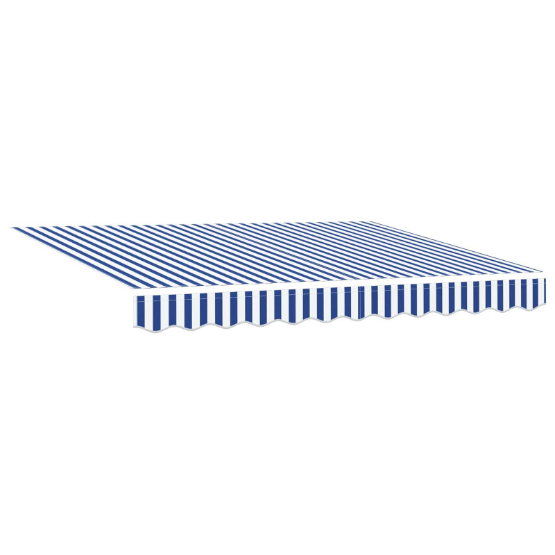 Elektryczna Rozkładana Markiza Niebieski i biały 3,5 x 2,5 m