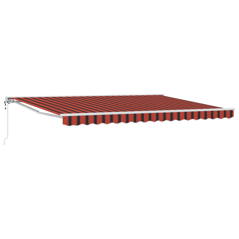Elektryczna Rozkładana Markiza Pomarańczowy, czarny i żółty