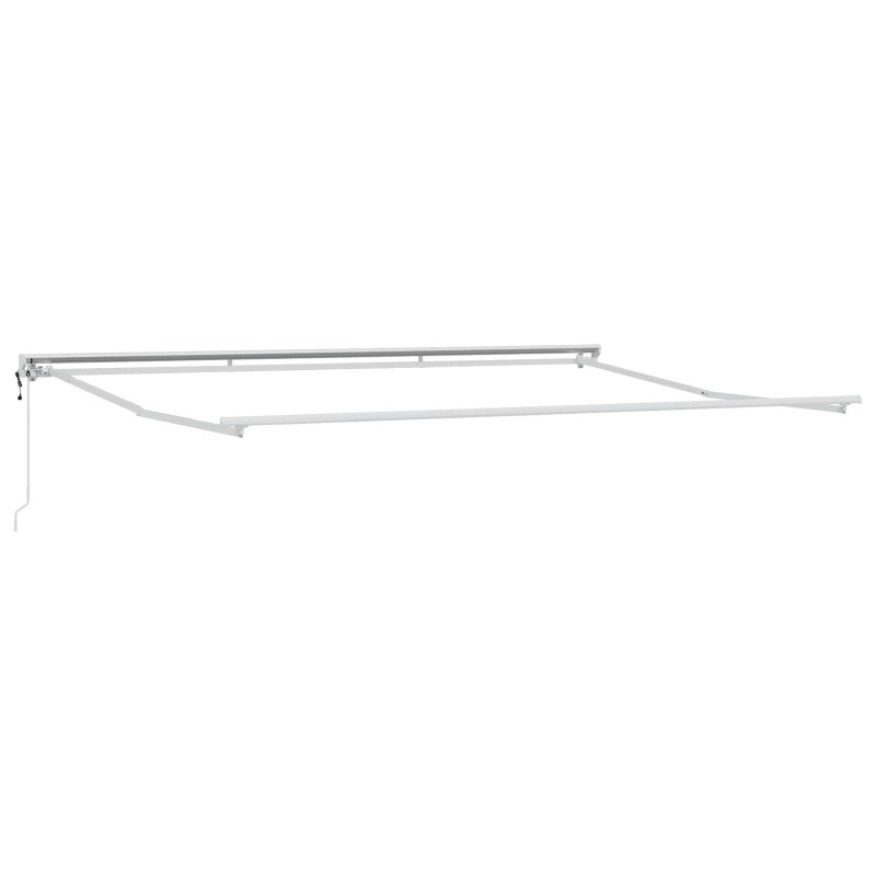 Elektryczna Rozkładana Markiza Zielony i Żółty 4 × 3,5 m