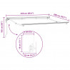 Elektryczna Rozkładana Markiza antracytowy 2,5 x 2 m