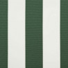 Elektryczna Rozkładana Markiza Zielony i Biały 2,5 x 2 m