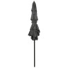 3-poziomowy parasol na aluminiowym słupku, antracytowy, 2x2 m
