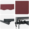 Elektryczna Rozkładana Markiza Burgundowy i Antracytowy 5 x 3 m
