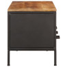 Szafka pod TV, 110x35x40 cm, surowe lite drewno mango