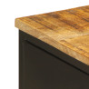 Szafka pod TV, 110x35x40 cm, surowe lite drewno mango