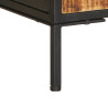 Szafka pod TV, 110x35x40 cm, surowe lite drewno mango