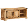 Szafka pod TV, 110x35x45 cm, surowe lite drewno mango