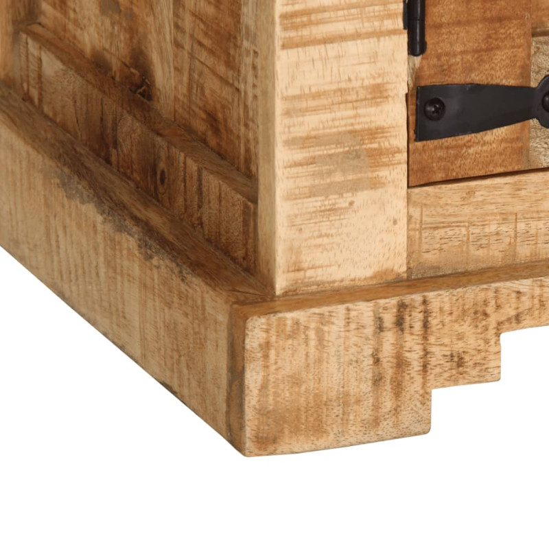 Szafka pod TV, 110x35x45 cm, surowe lite drewno mango