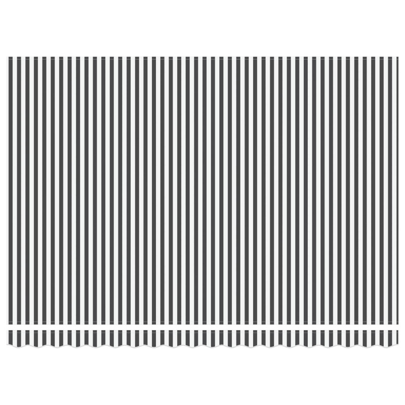 Elektryczna Rozkładana Markiza Antracytowy i biały 4 × 3 m