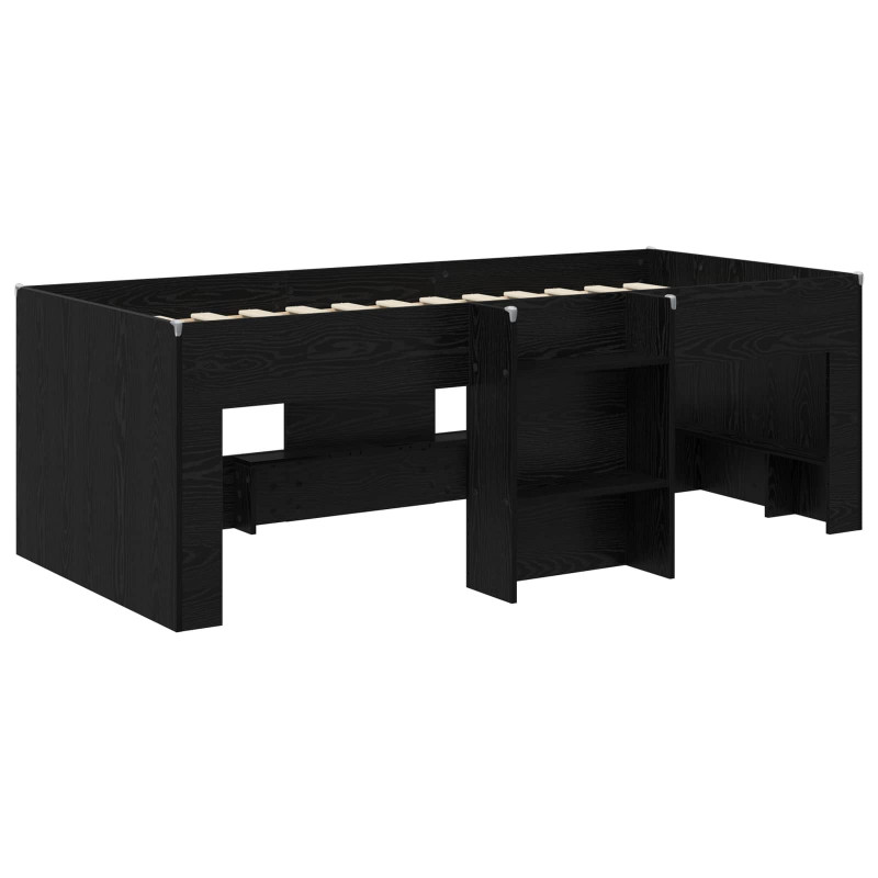 Łóżko piętrowe dla dzieci 2 pcs Czarny dąb 90 x 200 cm