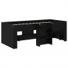 Łóżko piętrowe dla dzieci 2 pcs Czarny dąb 90 x 200 cm