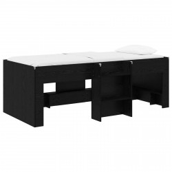 Łóżko piętrowe dla dzieci 2 pcs Czarny dąb 98,5 x 200 cm
