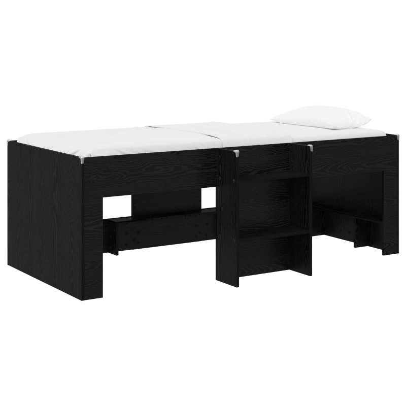 Łóżko piętrowe dla dzieci 2 pcs Czarny dąb 98,5 x 200 cm
