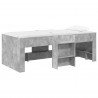 Łóżko piętrowe dla dzieci 2 pcs Betonowy szary 98,5 x 200 cm