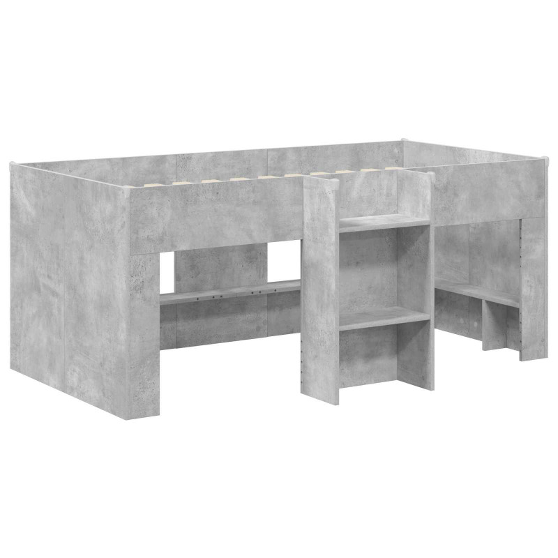 Łóżko piętrowe dla dzieci 2 pcs Betonowy 163 x 101,1 x 68,5 cm