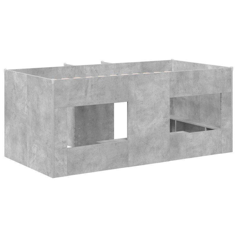 Łóżko piętrowe dla dzieci 2 pcs Betonowy 163 x 101,1 x 68,5 cm