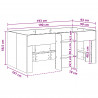 Łóżko piętrowe dla dzieci 2 pcs Biały 90 x 190 cm