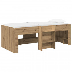 Łóżko piętrowe dla dzieci 2 pcs Dąb artisan 90 x 190 cm