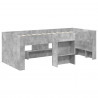 Łóżko piętrowe dla dzieci 2 pcs Betonowy 193 x 96,1 x 68,5 cm