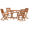 Zestaw Mebli Ogrodowych 5 pcs naturalny