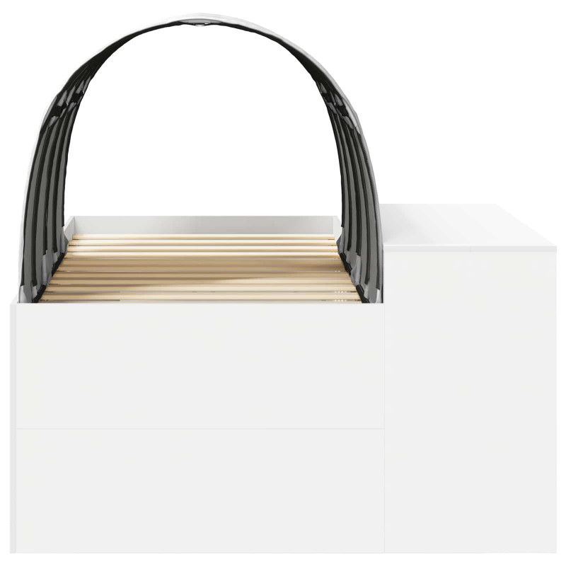 Rama łóżka z tunelem Biały 80 x 200 cm Materiał drewnopochodny
