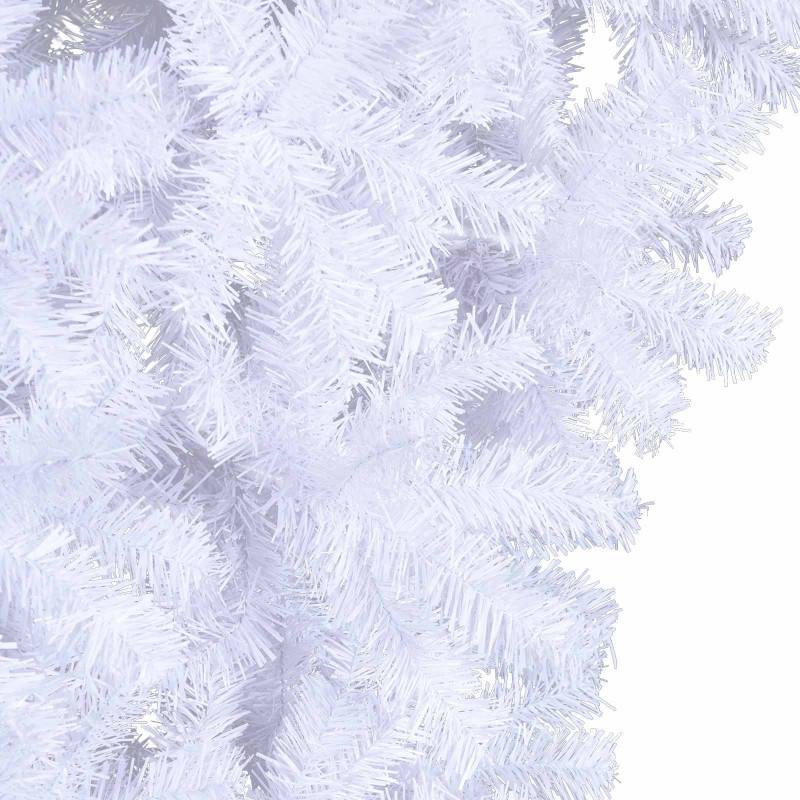 Sztuczna choinka z 150 diodami LED Biały 120 cm PVC i Stal
