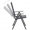 Zestaw do jadalni w ogrodzie 9 pcs antracytowy 212 x 90 x 76 cm