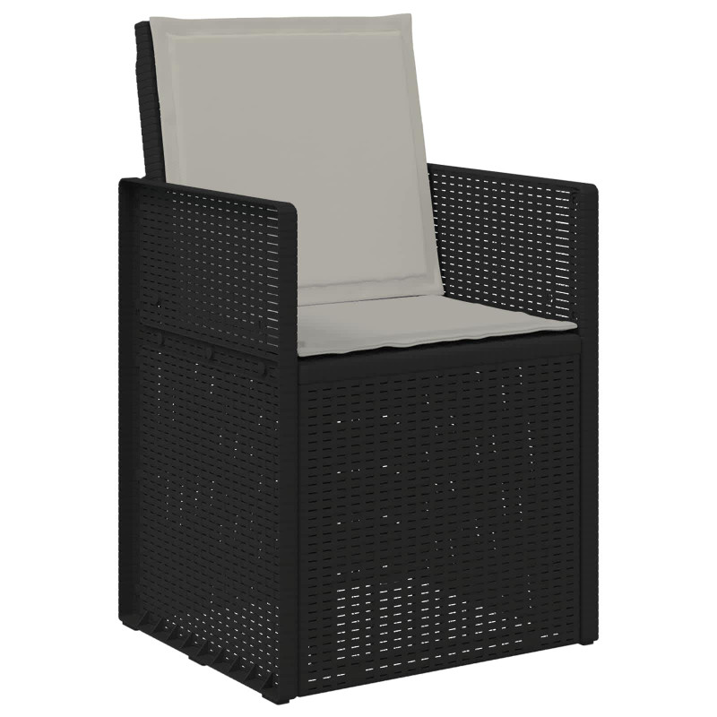 Zestaw do jadalni w ogrodzie 3 pcs Antracytowy i Jasnoszary PP